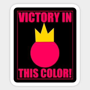 Stick Fight - Red Victory in this Color Sticker